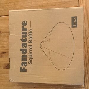 NIB Black Fandature Squirrel Baffle Cone Assembly